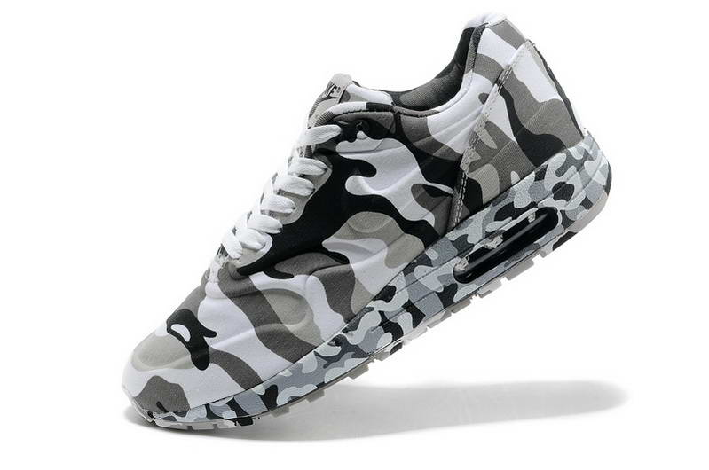 Air Max 87 Chaussures Hommes Jungle camouflage numerique Noir Gris clair (1)